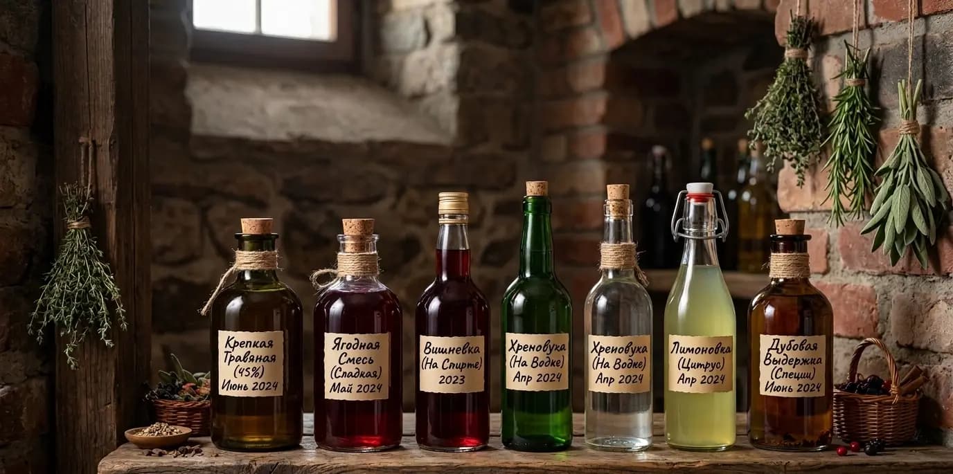 Как правильно хранить домашние настойки: сроки, температура, тара