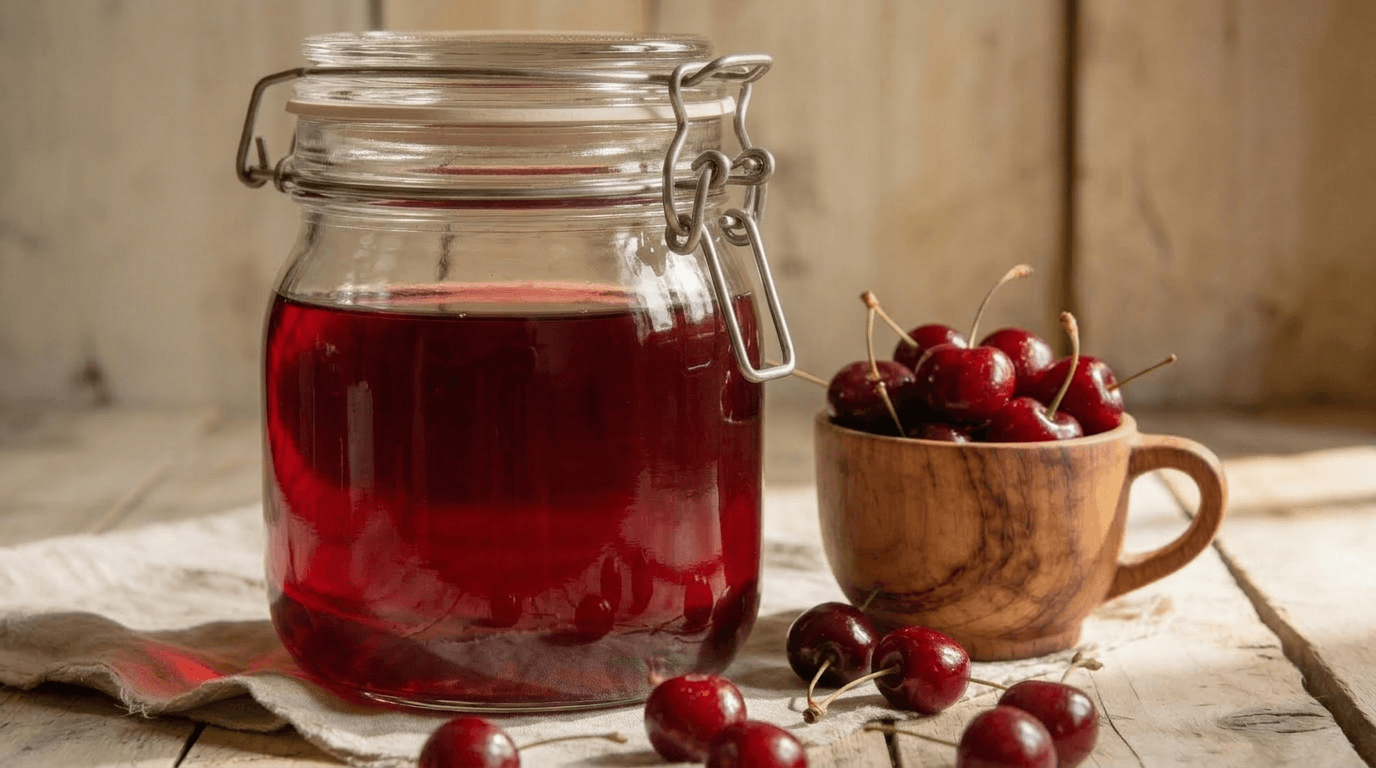 Вишнёвая настойка: рецепт на 1 л и 14–18 дней