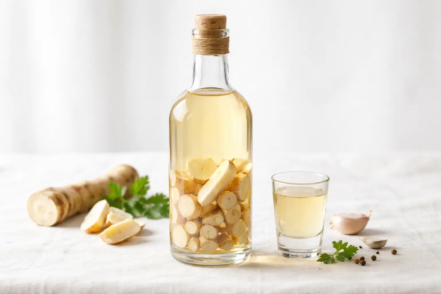 Хреновуха на водке: рецепт на 1 л, пропорции и сколько настаивать