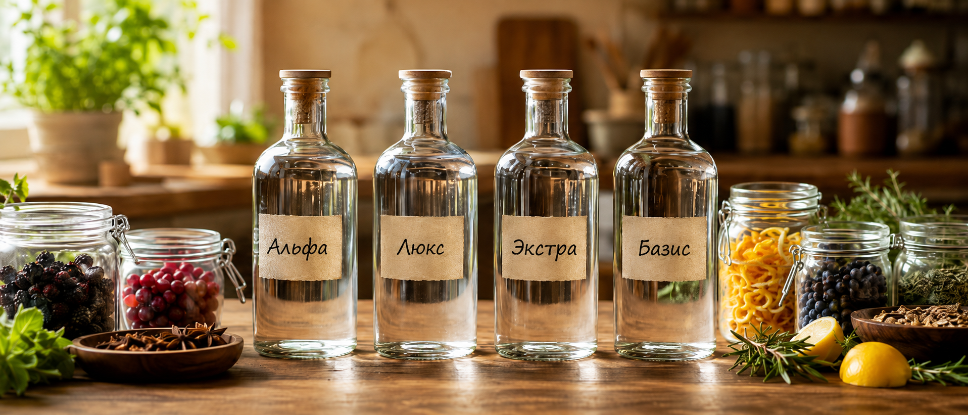 Спирт Альфа, Люкс, Экстра, Базис: класс для настойки